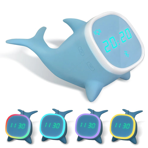 Digital Alarm Clocks for Kids, Children's Sleep Trainer Alarm Clock with 7 Color Night Light & Wake Up Light